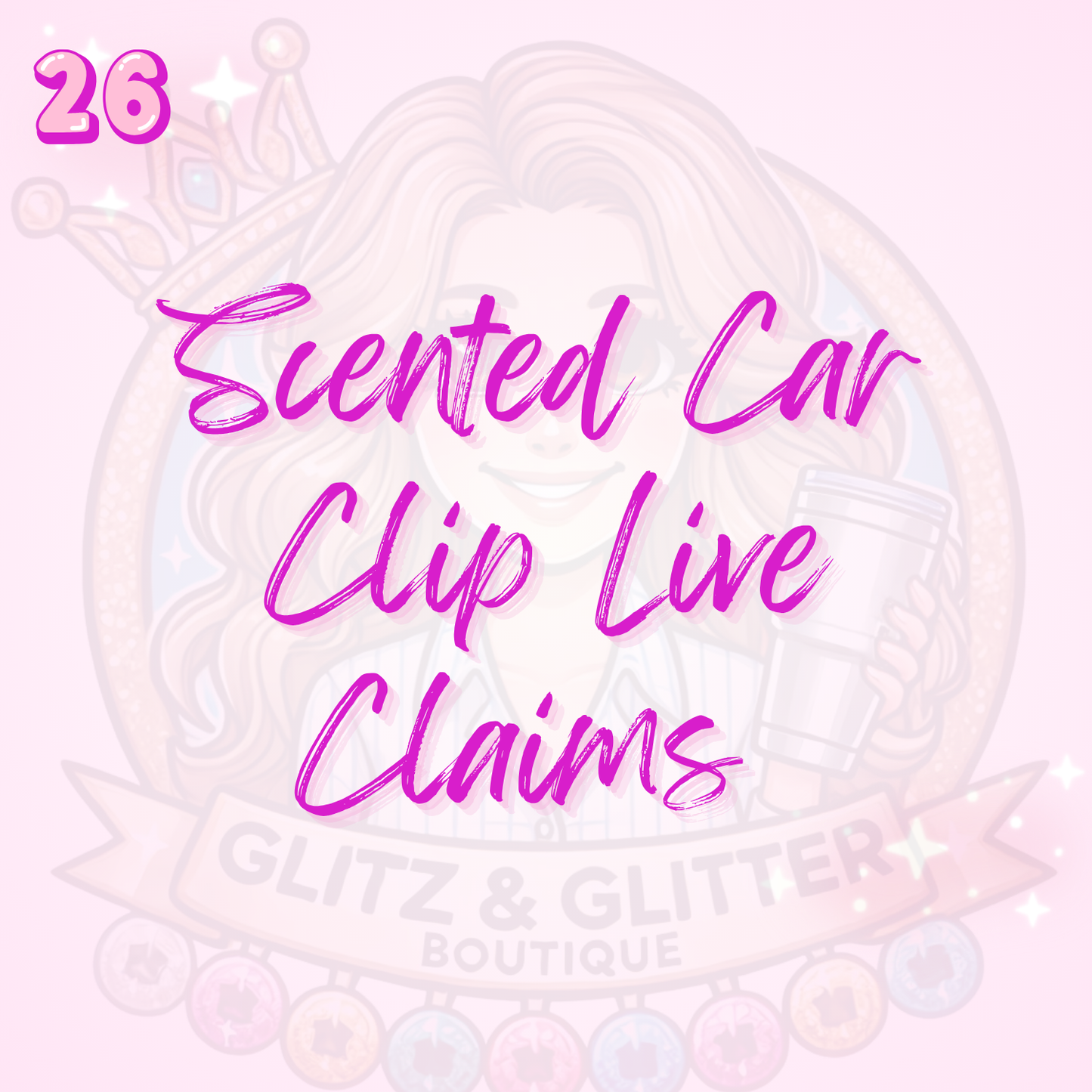 Scented Car Clip Live Claims