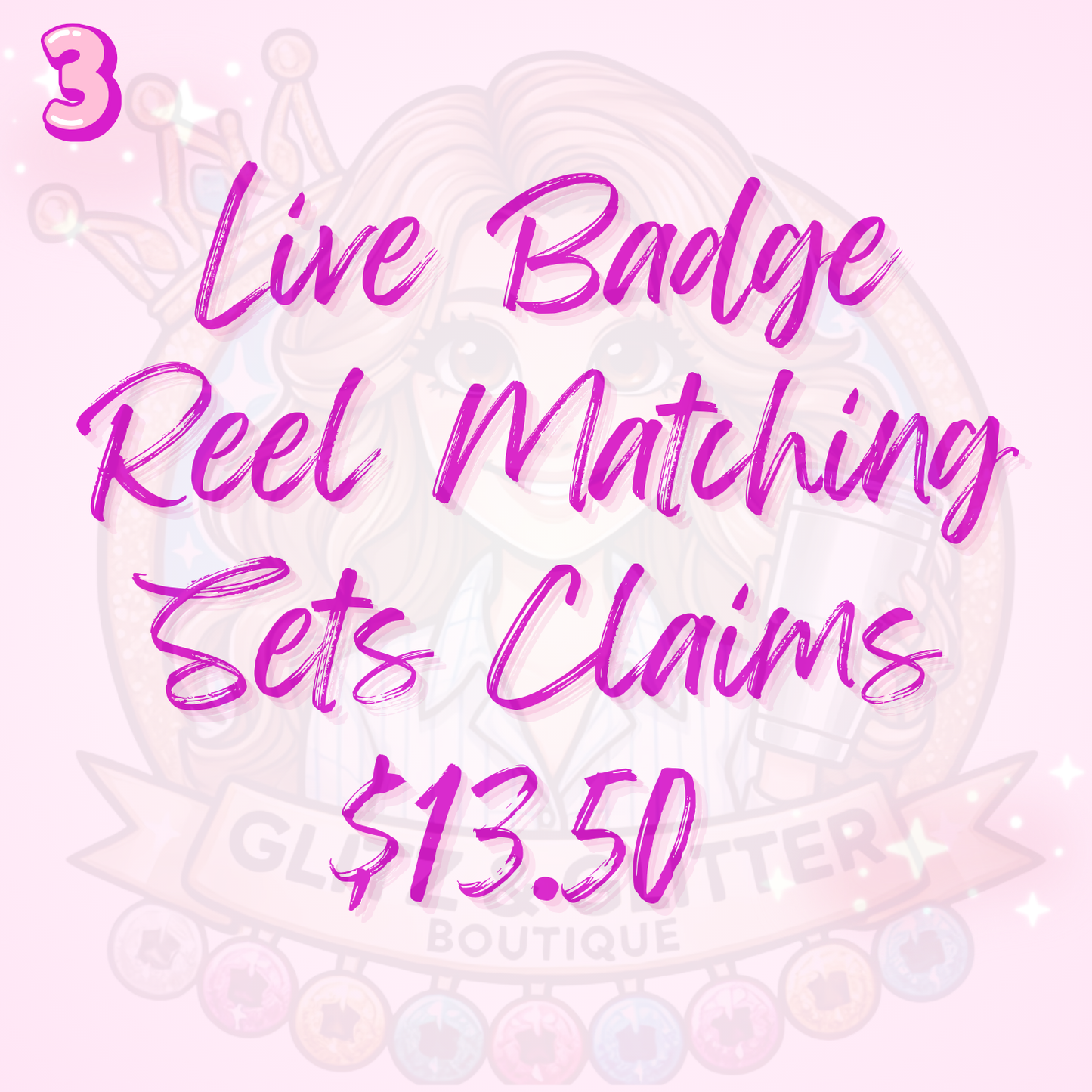 Badge Reel matching set live claim