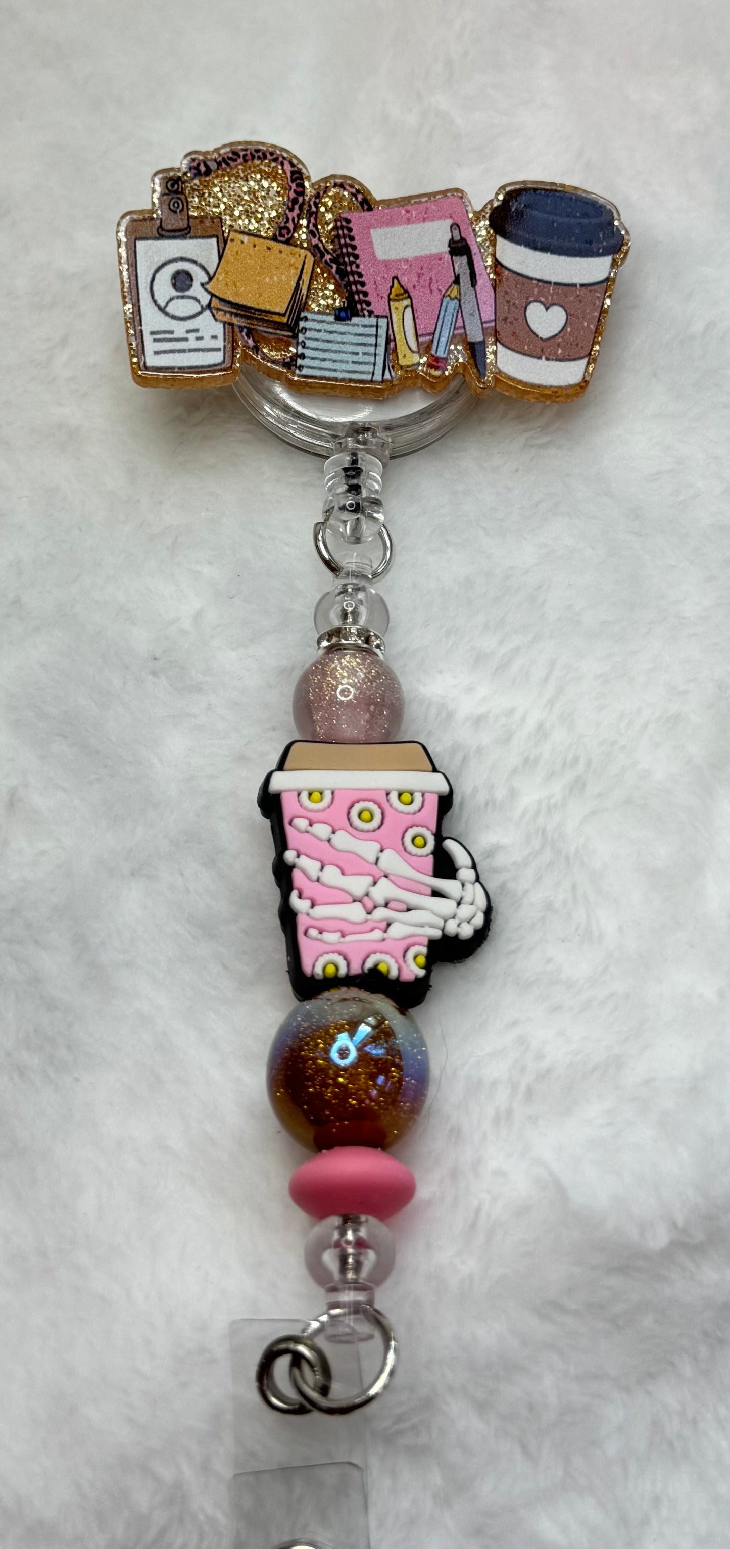 BR30 Office Supplies and Coffee Badge Reel