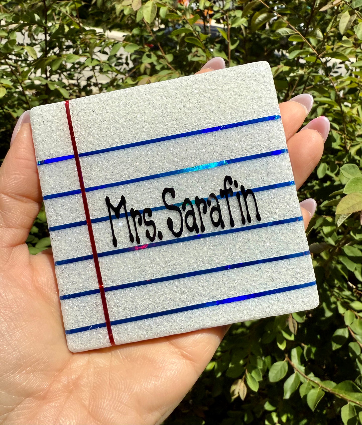 CO1 Sheet of Paper Custom Coaster