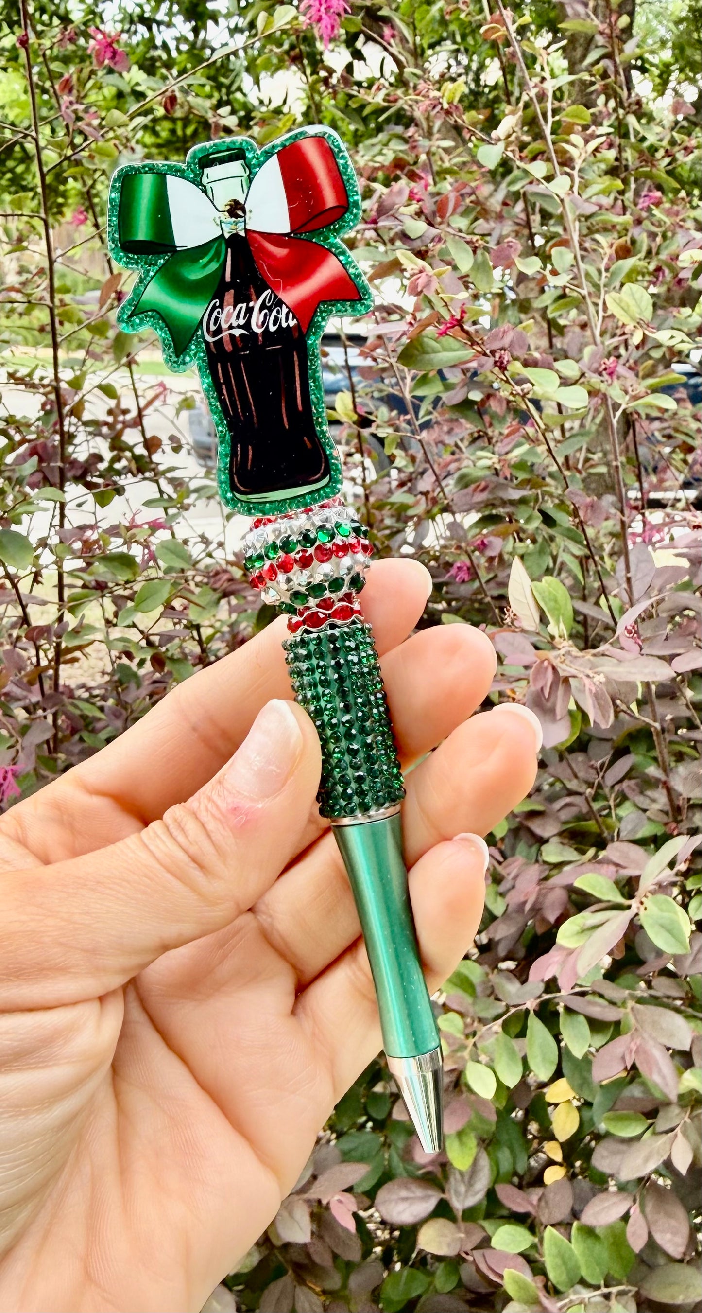 Beaded Pen with Acrylic Focal Bead Live Claims
