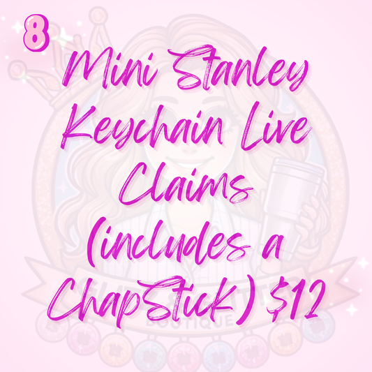 Mini Stanley keychain live claim
